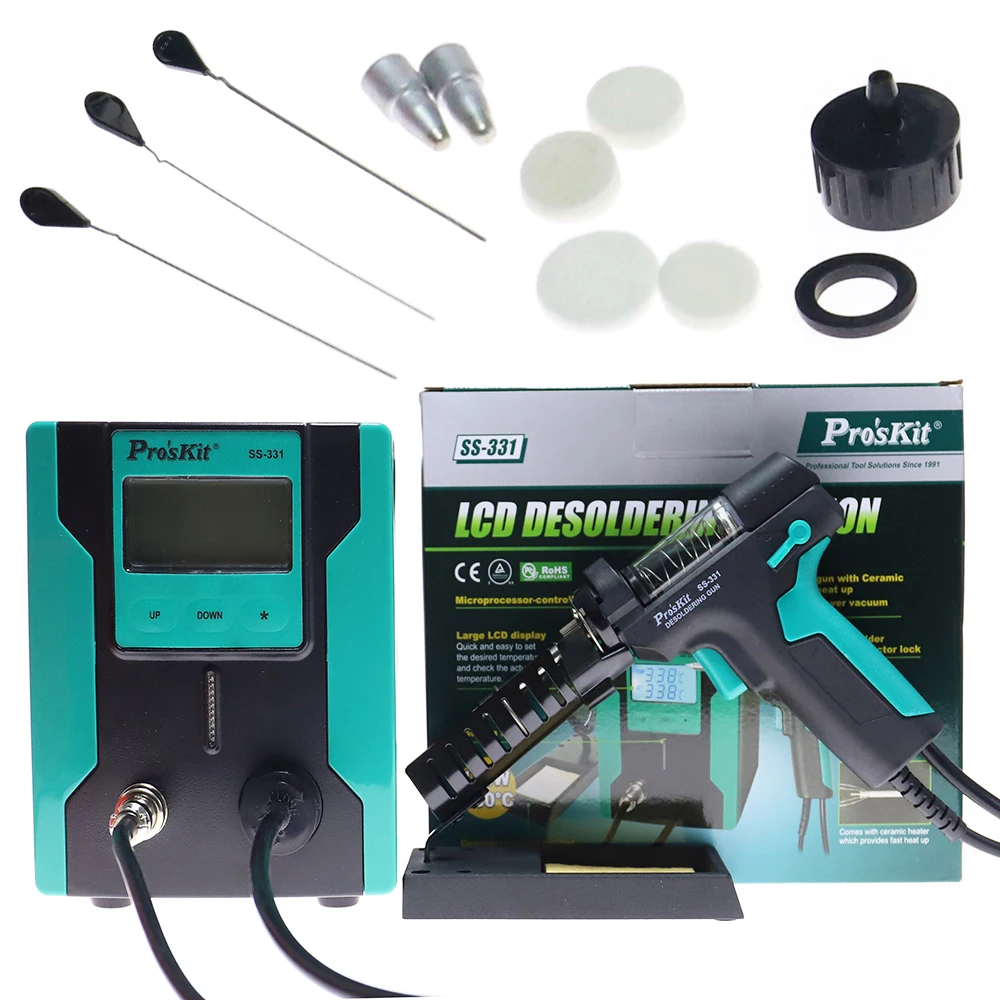 SS-331 LCD Digital Electric De - огляд і ціна Desoldering Gun Vacuum Electric